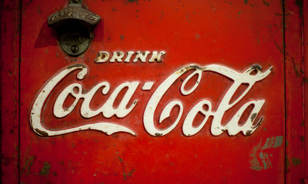 Coca-Cola logo and sign