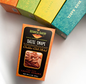 Botanical Bakery's Cheese Snaps Package Design