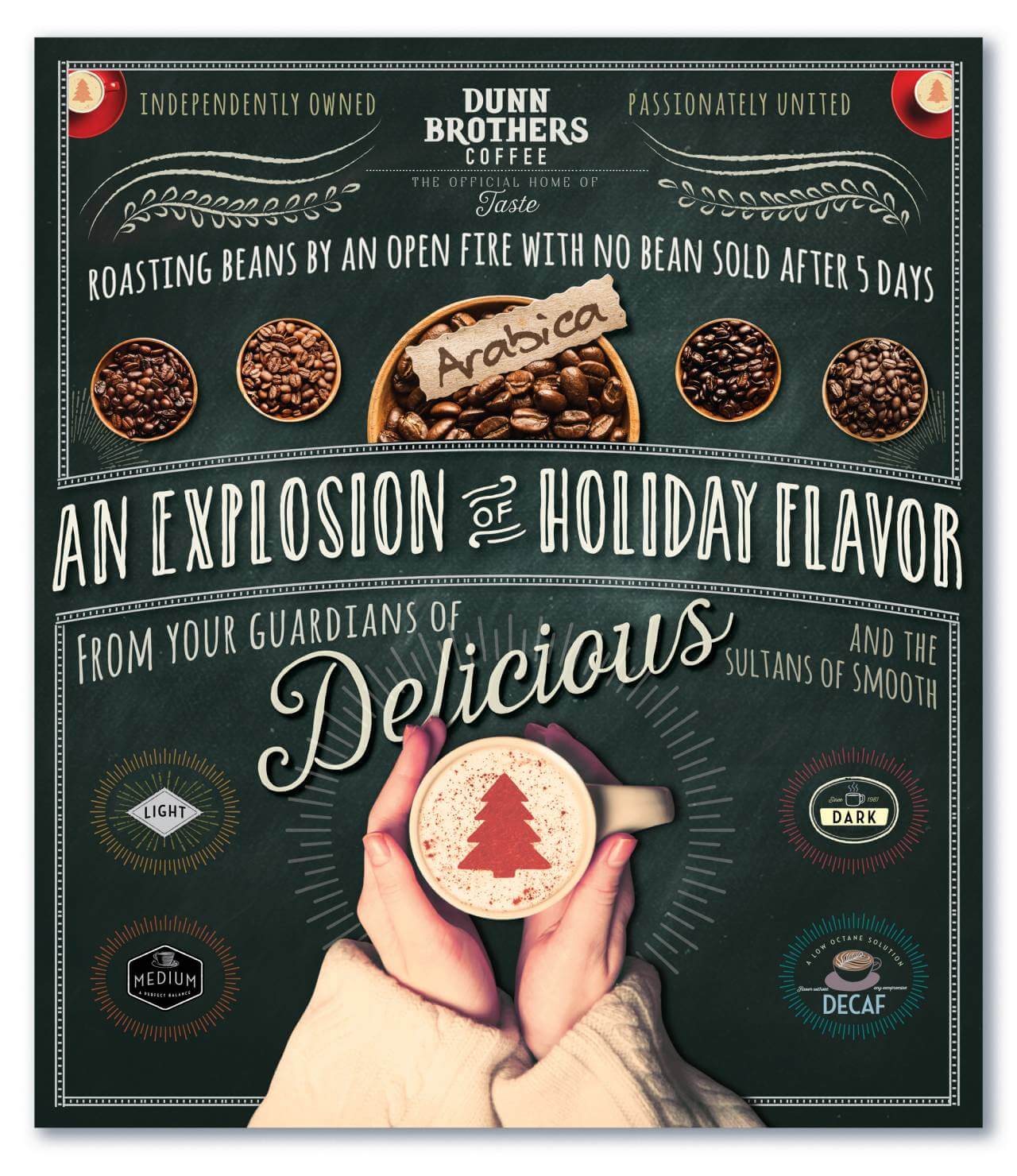 Coffee and Tea Branding by David Brier for Dunn Brothers