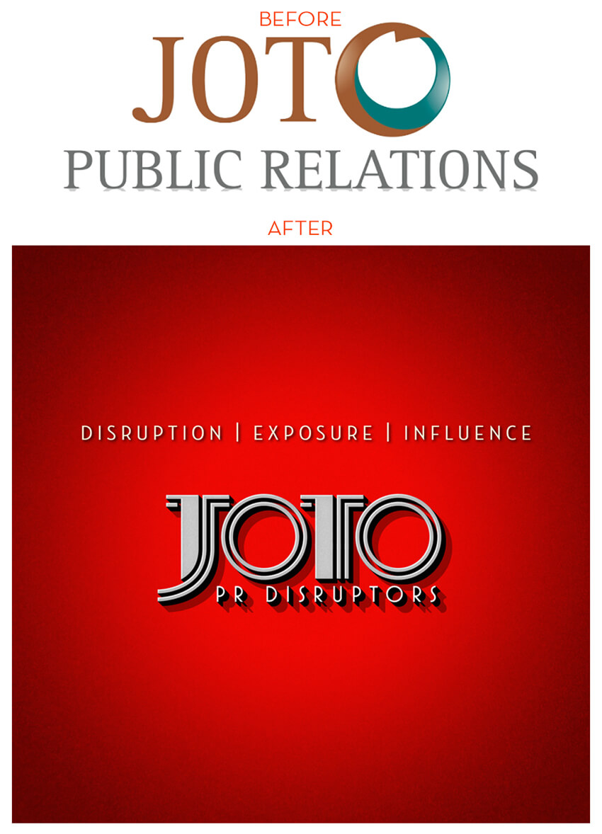 Before and After Rebrand of JoTo