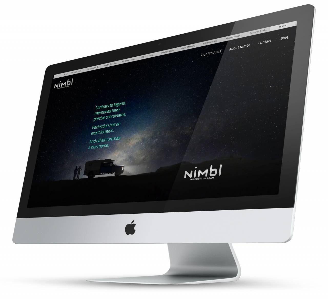 The Perfect Rebrand Nimbl on iMac