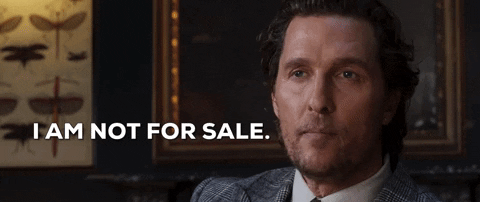 matthew mcconaughey is not for sale