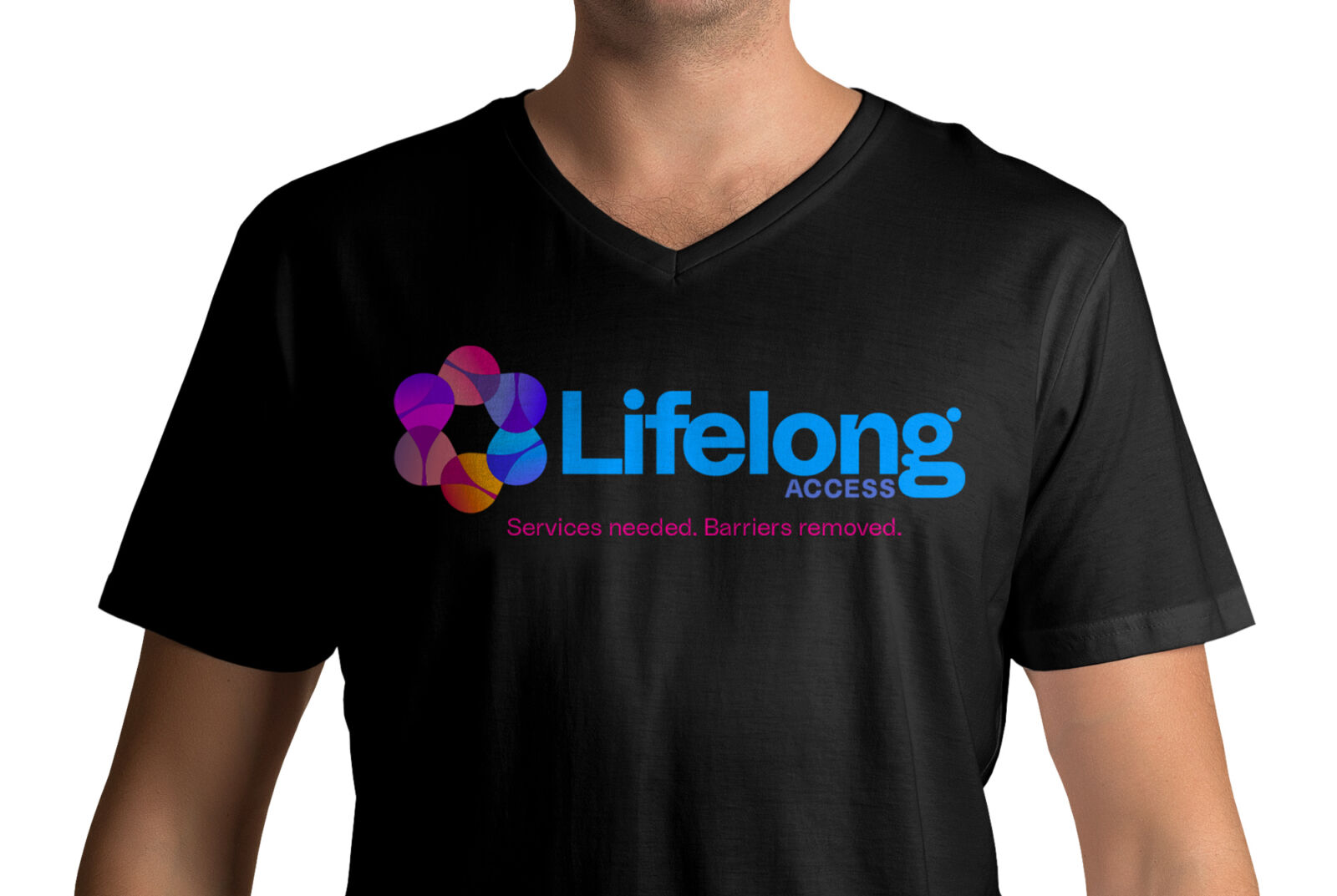 Non-profit rebranding shirt